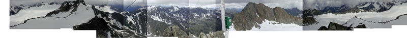 Panorama from the summit of the LS